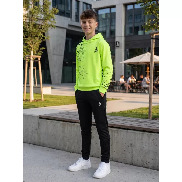  Dětská funkční mikina premium ALTISPORT VOJ/ALK004MI01 NEON YELLOW 