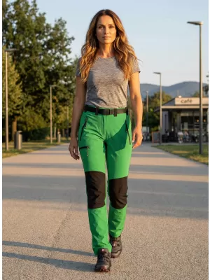 Dámské kalhoty ALTISPORT NoPrint NP/ALW5021NJ FERN GREEN/BLACK