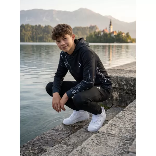  Dětská funkční mikina premium ALTISPORT VOJ/ALK004MI01 ČERNOBÍLÁ 