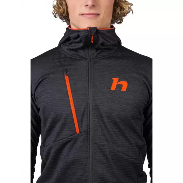  Pánská mikina HANNAH NIRO HOODY ANTHRACITE MEL 