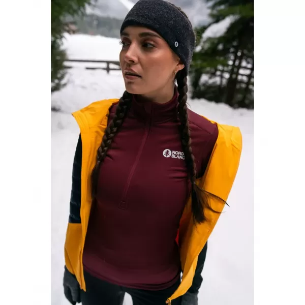  Dámské termo triko NORDBLANC FLOATY NBBLD7975 VÍNOVÁ 
