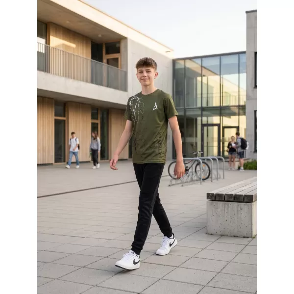  Dětské funkční triko premium ALTISPORT VOJ/ALK004TR01 OLIVOVÁ 