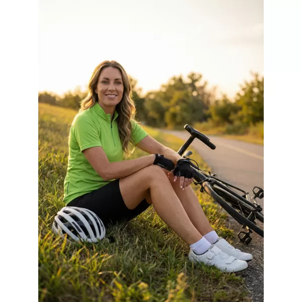  Dámský cyklo dres ALTISPORT NoPrint NP/ALW115NJ LIME GREEN 