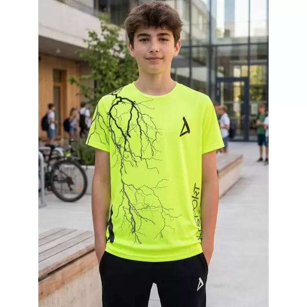  Dětské funkční triko premium ALTISPORT VOJ/ALK004TR01 NEON YELLOW 