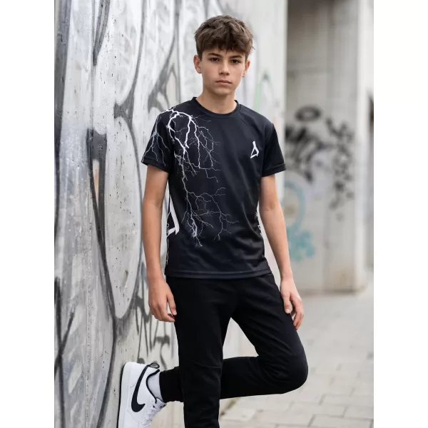  Dětské funkční triko premium ALTISPORT VOJ/ALK004TR01 ČERNOBÍLÁ 