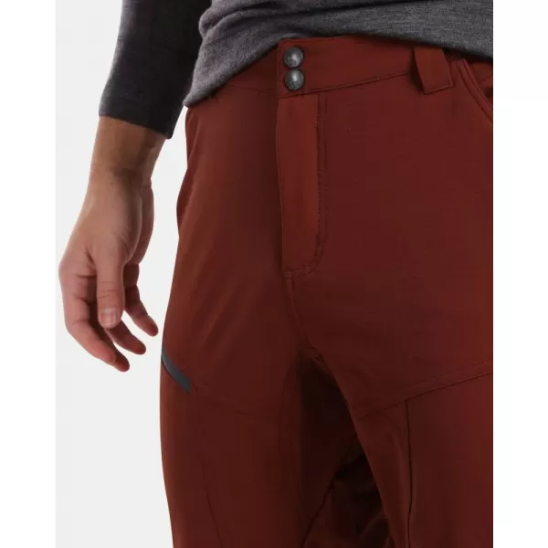  Pánské outdoorové kalhoty KILPI VILLAIN-M WM0411KI TMAVĚ ČERVENÁ 