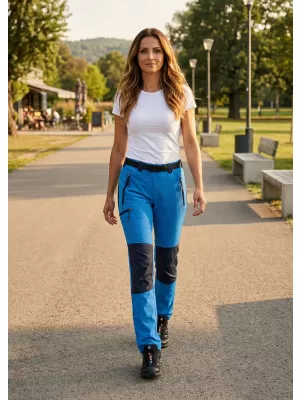 Dámské kalhoty ALTISPORT NoPrint NP/ALW5021NJ BRIGHT BLUE/NAVY