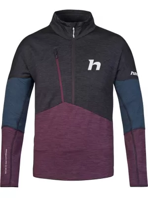 Pánská mikina HANNAH NIRO HZ ANTHRACITE/PRUNE PURPLE MEL