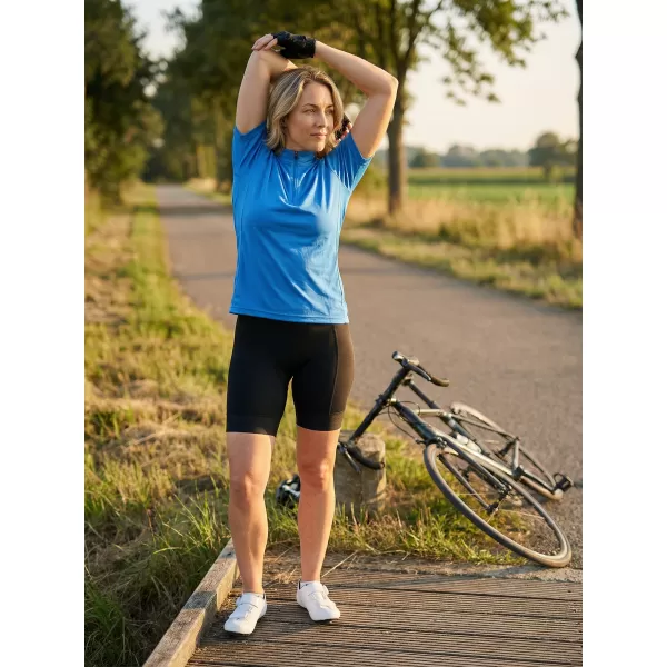  Dámský cyklo dres ALTISPORT NoPrint NP/ALW115NJ BRIGHT BLUE 