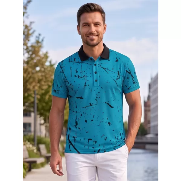  Pánské funkční triko s límečkem premium ALTISPORT VOJ/ALM034TR05 EMERALD 