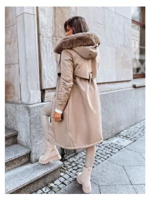 Dámský kabát DSTREET LUSTER BÉŽOVÁ