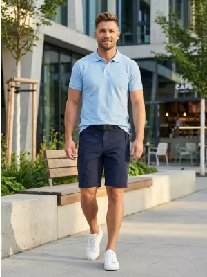 Pánské šortky ALTISPORT NoPrint NP/ALM4021NJ NAVY