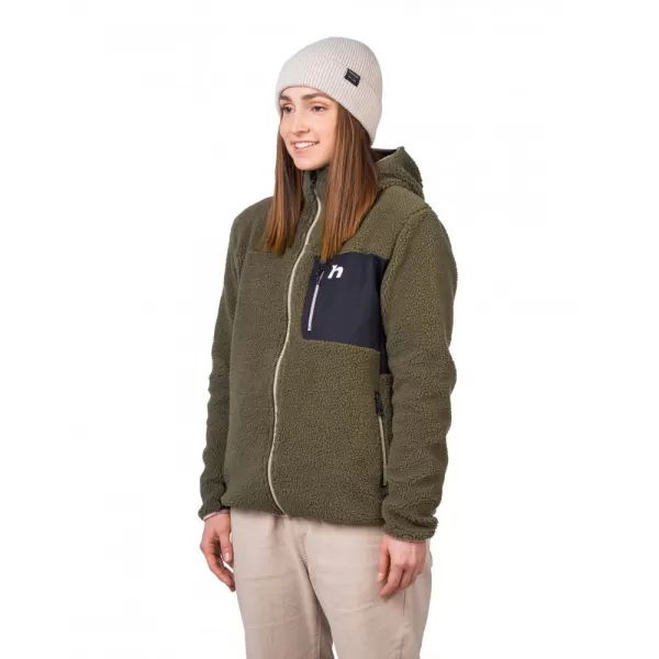  Dámská mikina HANNAH KOALA HOODY IVY GREEN/ANTHRACITE 