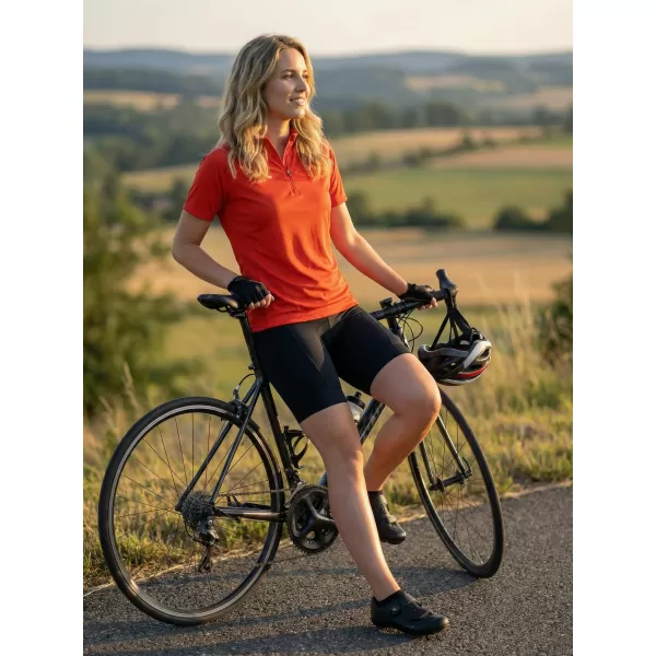 Dámský cyklo dres ALTISPORT NoPrint NP/ALW115NJ BRIGHT ORANGE 