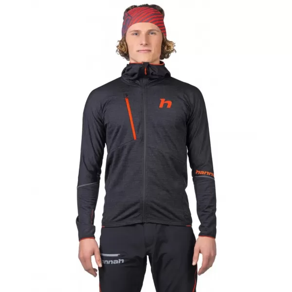  Pánská mikina HANNAH NIRO HOODY ANTHRACITE MEL 