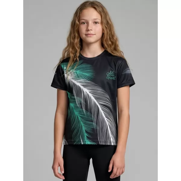  Dětské funkční triko premium ALTISPORT VOJ/ALK001TR01 ČERNÁ/TYRKYSOVÁ 