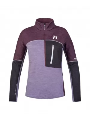 Dámská mikina HANNAH MEDA HZ PRUNE PURPLE/LAVENDER GRAY MEL