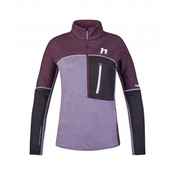  Dámská mikina HANNAH MEDA HZ PRUNE PURPLE/LAVENDER GRAY MEL 