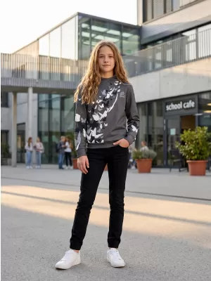 Dětská funkční mikina premium ALTISPORT VOJ/ALK022MI01 ŠEDÁ