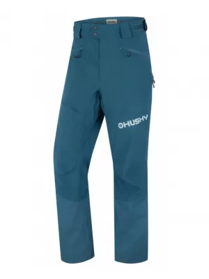 Pánské hardshellové kalhoty HUSKY KIPPE M FADED TURQUOISE