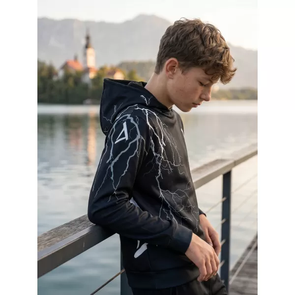  Dětská funkční mikina premium ALTISPORT VOJ/ALK004MI01 ČERNOBÍLÁ 