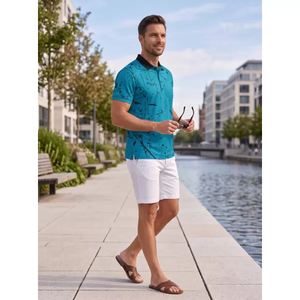  Pánské funkční triko s límečkem premium ALTISPORT VOJ/ALM034TR05 EMERALD 