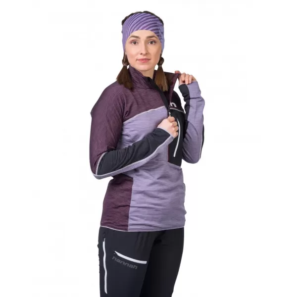  Dámská mikina HANNAH MEDA HZ PRUNE PURPLE/LAVENDER GRAY MEL 