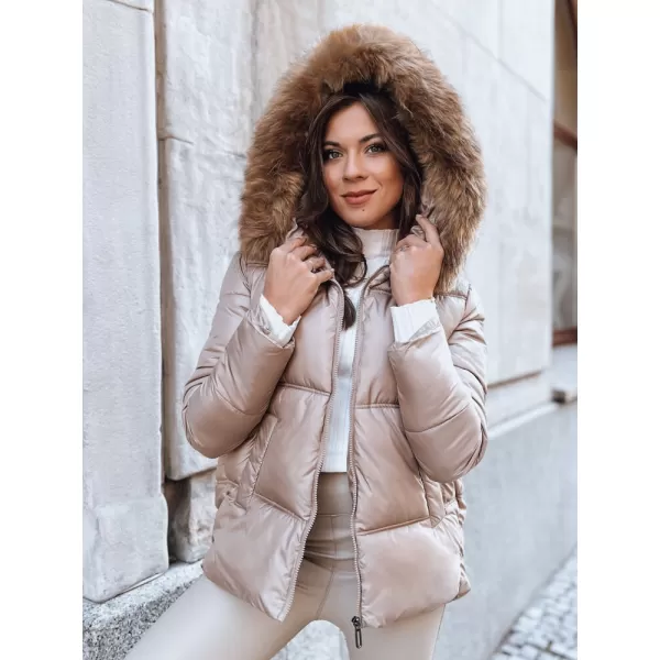  Dámská bunda DSTREET SPARKLE KARAMELOVÁ 