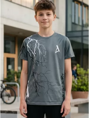 Dětské funkční triko premium ALTISPORT VOJ/ALK004TR01 GRAFITOVÁ