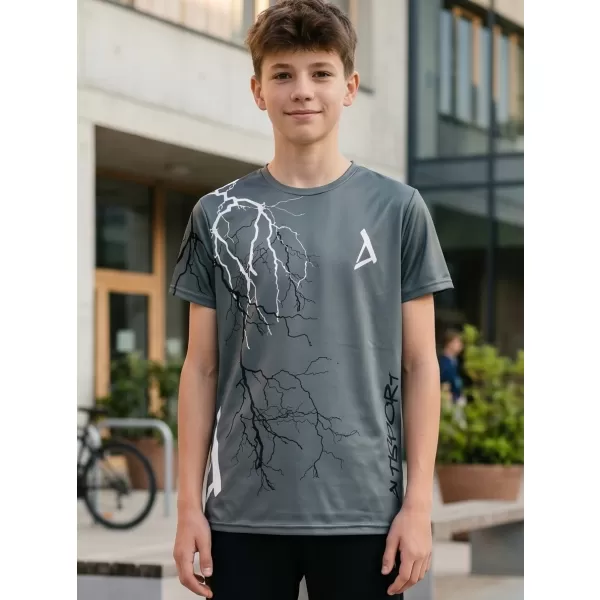  Dětské funkční triko premium ALTISPORT VOJ/ALK004TR01 GRAFITOVÁ 