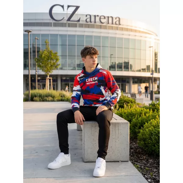  Dětská funkční mikina premium ALTISPORT VOJ/ALK036MI01 ČERNÁ/ČERVENÁ/MODRÁ 