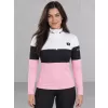 Dámská funkční termo mikina premium ALTISPORT VOJ/ALW051TER03 BÍLORŮŽOVÁ