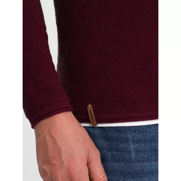  Pánský svetr OMBRE OM-SWSW-0103 MAROON 