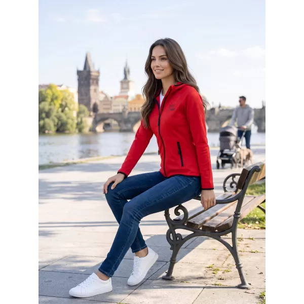  Dámská premium mikina ALTISPORT ALW056418 ČERVENÁ 