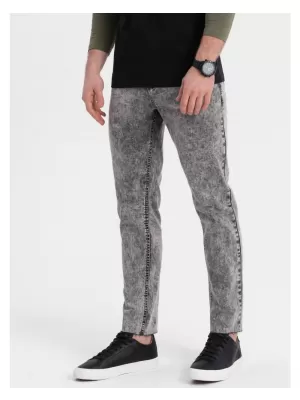 Pánské džíny OMBRE OM-PADP-0146 GREY