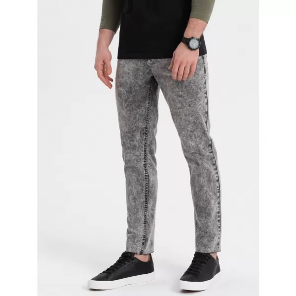  Pánské džíny OMBRE OM-PADP-0146 GREY 