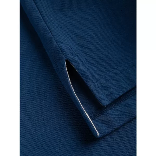  Pánské triko s límečkem OMBRE S1374 DARK BLUE 