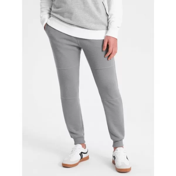  Pánské tepláky OMBRE OM-PASK-0129 GRAY 