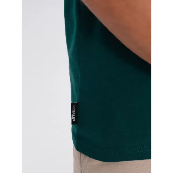  Pánské triko OMBRE OM-TSPT-0154 MARINE 
