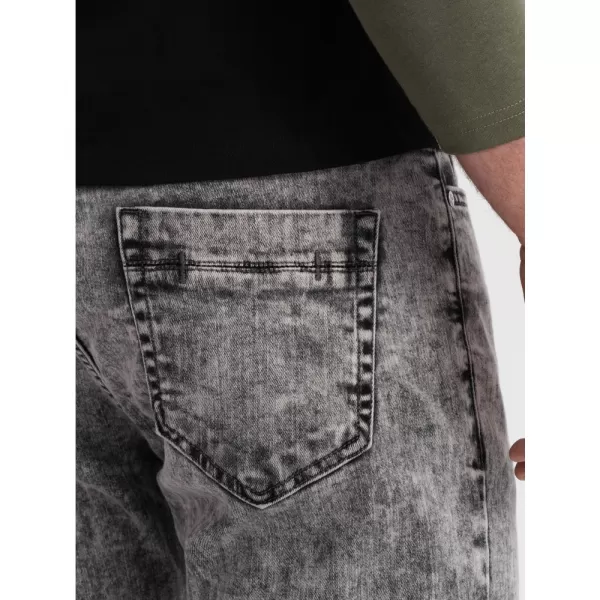  Pánské džíny OMBRE OM-PADP-0146 GREY 