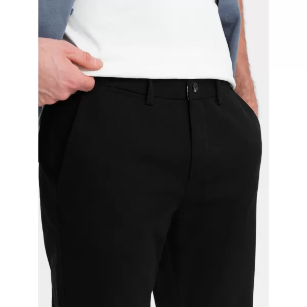  Pánské kalhoty OMBRE OM-PACP-0186 BLACK 