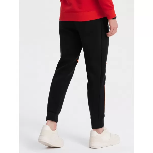  Pánské tepláky OMBRE OM-PASK-0145 BLACK 