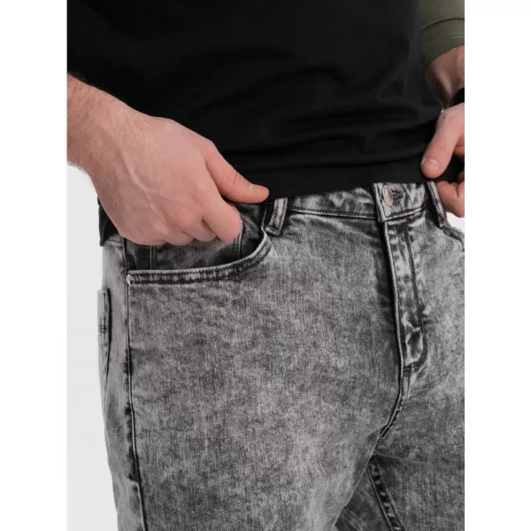  Pánské džíny OMBRE OM-PADP-0146 GREY 