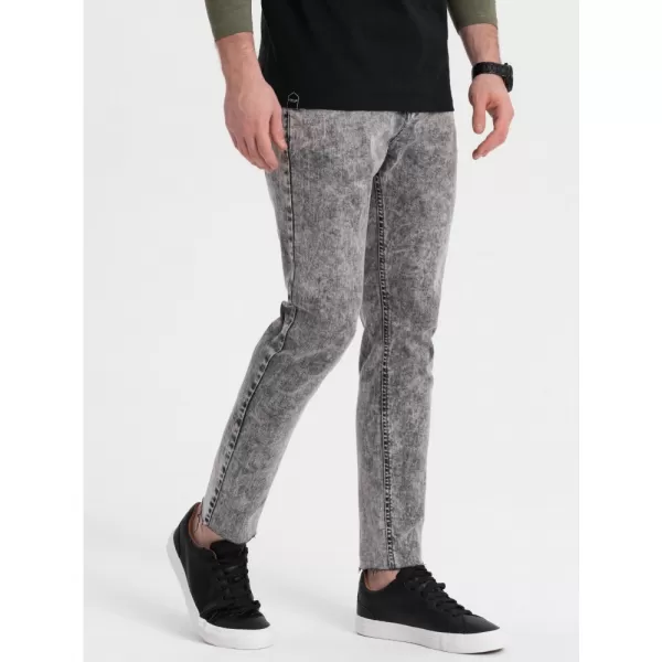  Pánské džíny OMBRE OM-PADP-0146 GREY 