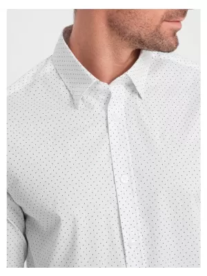 Pánská košile OMBRE OM-SHCS-0152 WHITE