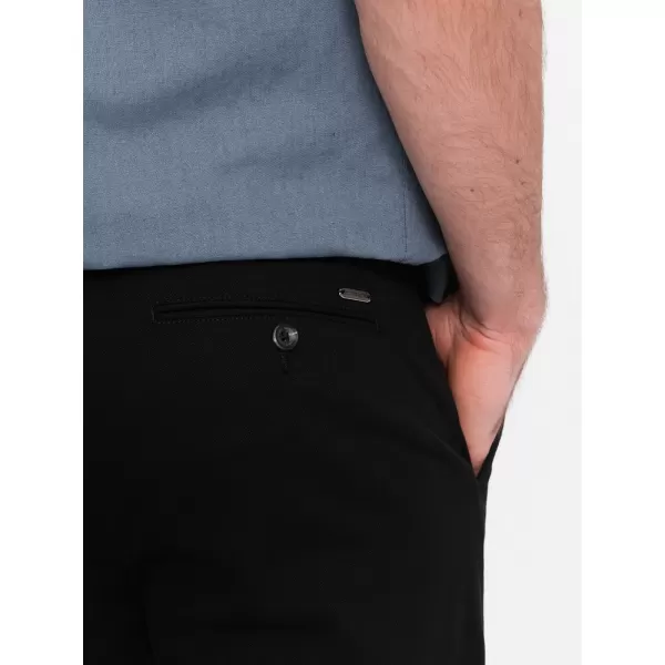  Pánské kalhoty OMBRE OM-PACP-0186 BLACK 