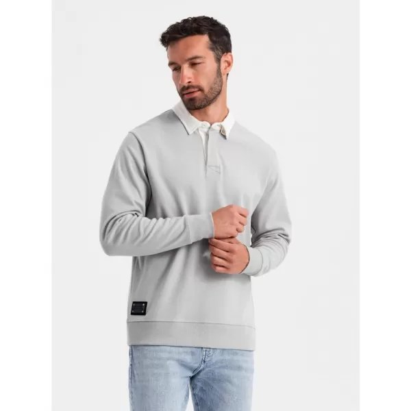  Pánská mikina OMBRE OM-SSNZ-0132 ASH 