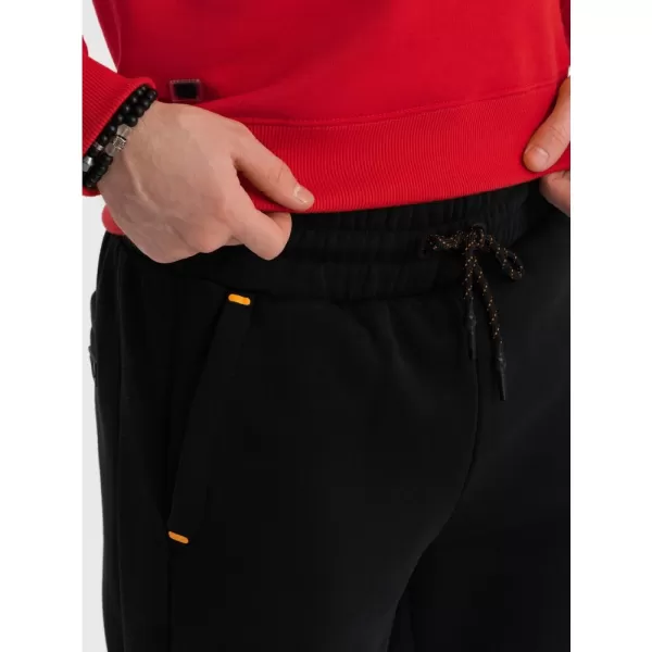  Pánské tepláky OMBRE OM-PASK-0145 BLACK 