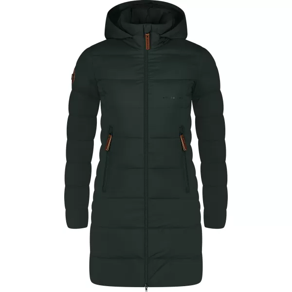  Dámský zimní kabát NORDBLANC MOMENTS NBWJL8076 TMAVĚ ZELENÁ 