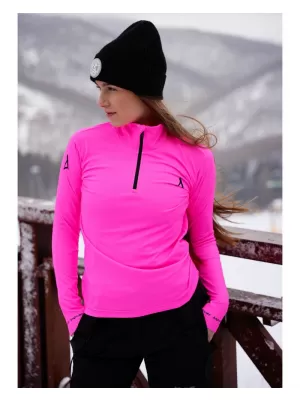 Dámská funkční termo mikina premium ALTISPORT VOJ/ALW000TER03 FLUO PINK